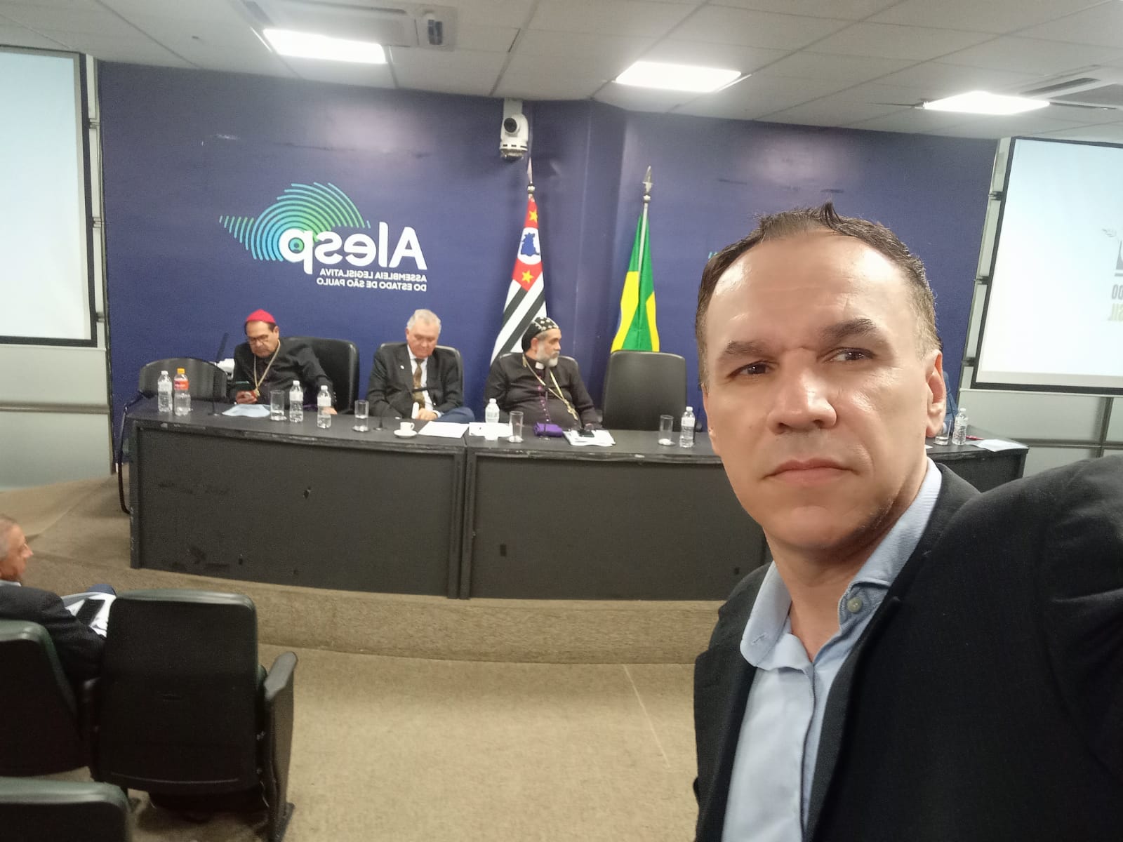 Marcos Vanucci em audiência na Alesp